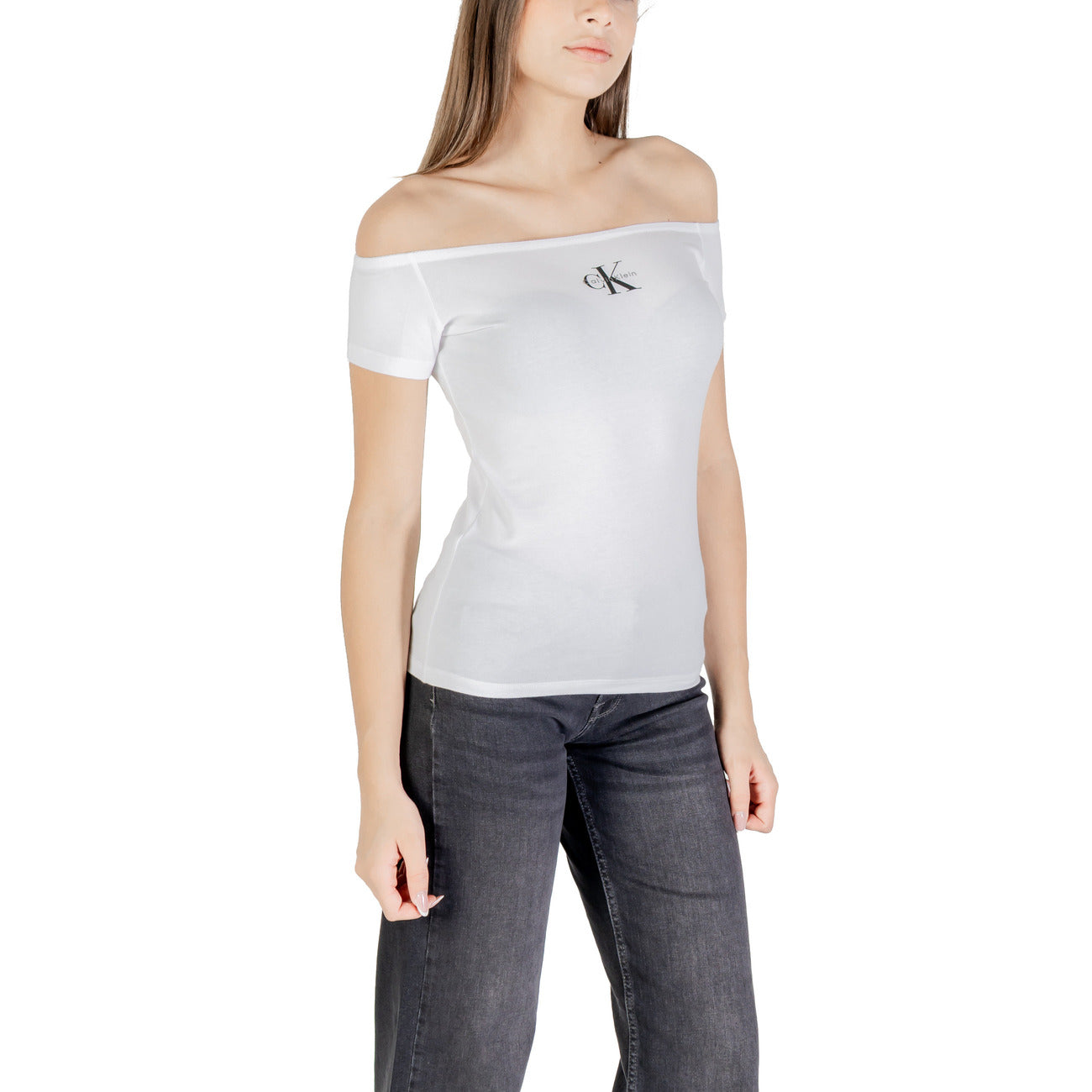 Calvin Klein Jeans T-shirt Dames Wit #2426158