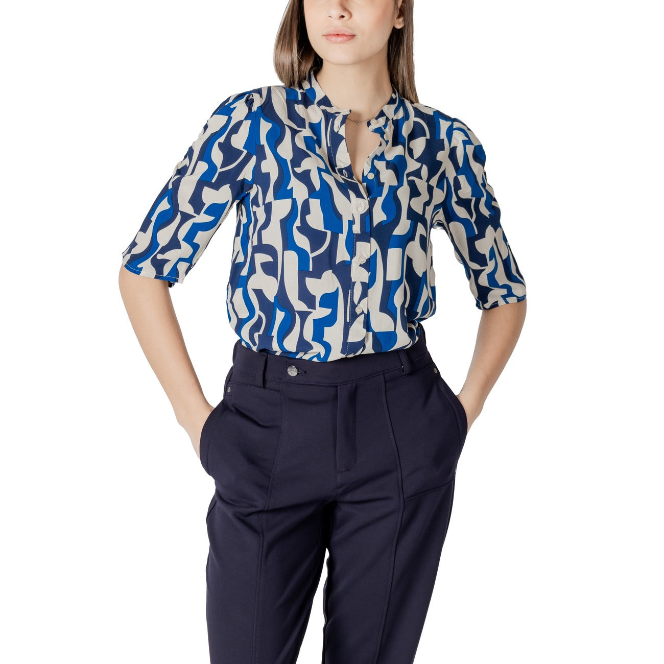 Ichi Bluse Damen Blau