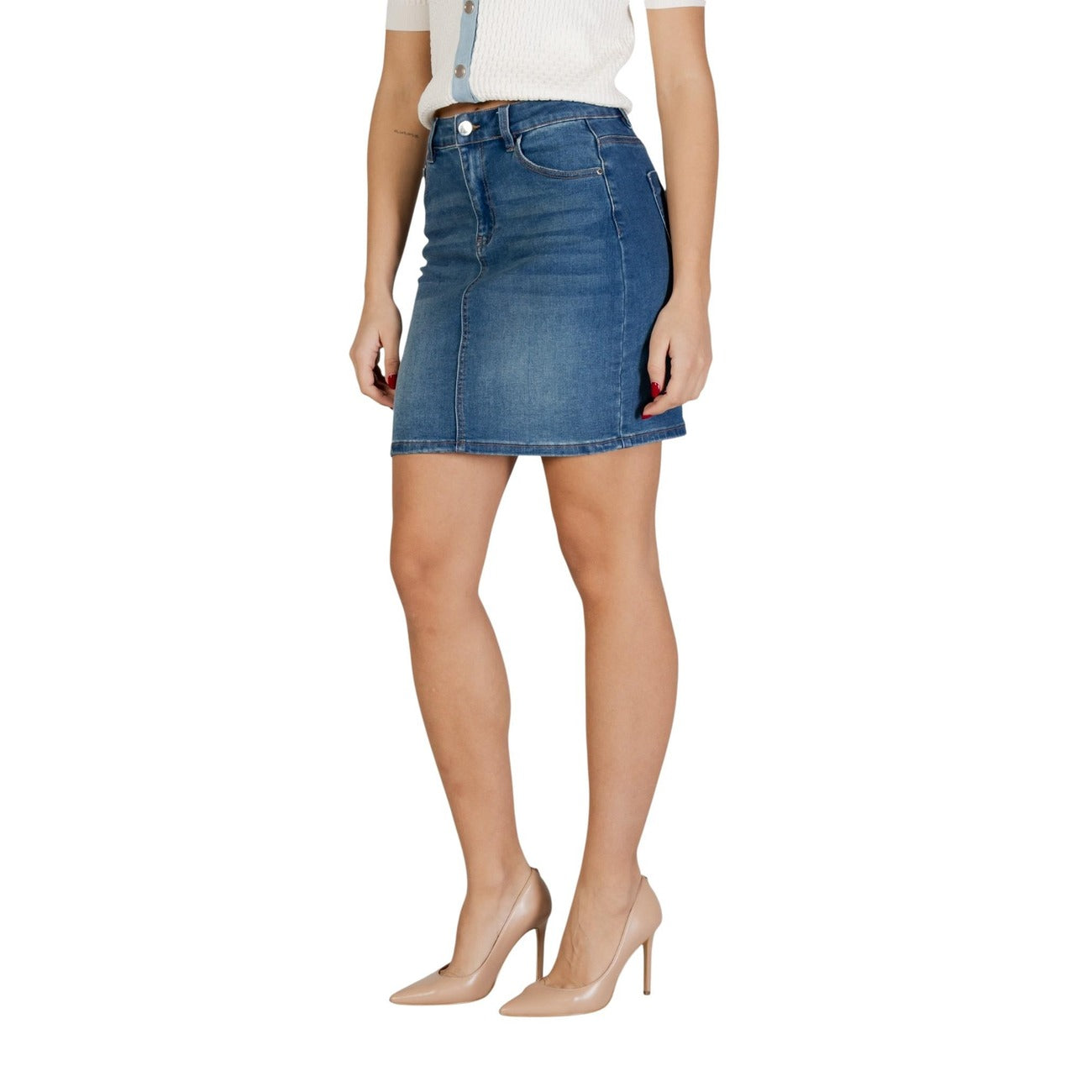 Morgan De Toi Rok Dames Blauw #2450789