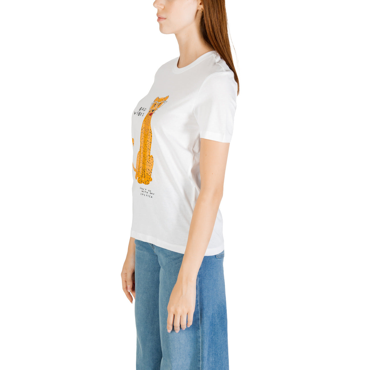Only T-shirt Dames Wit #2425893