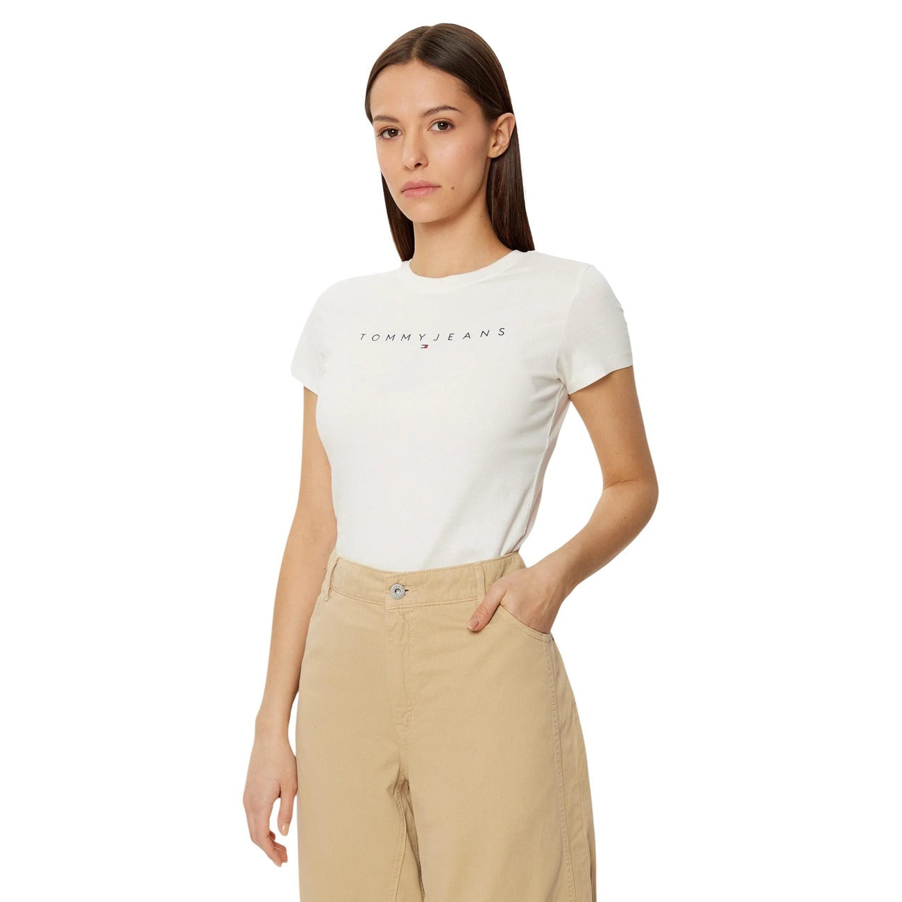 Tommy Hilfiger Jeans T-shirt Dames Zwart