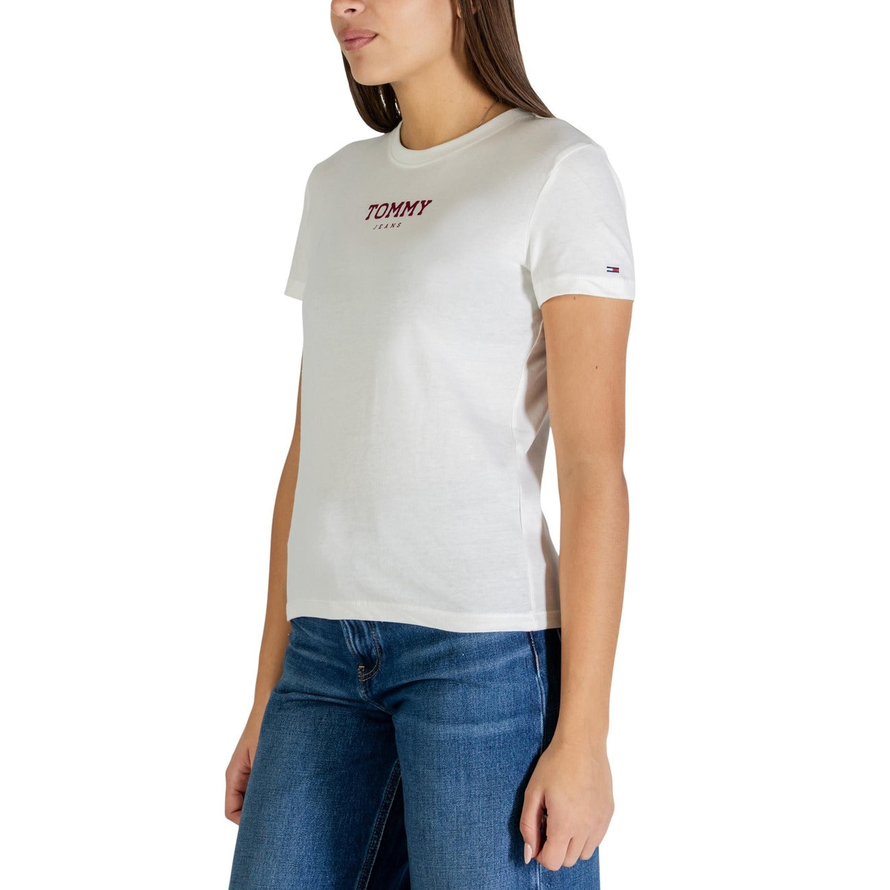Tommy Hilfiger Jeans T-Shirt Damen Weiß #2447929