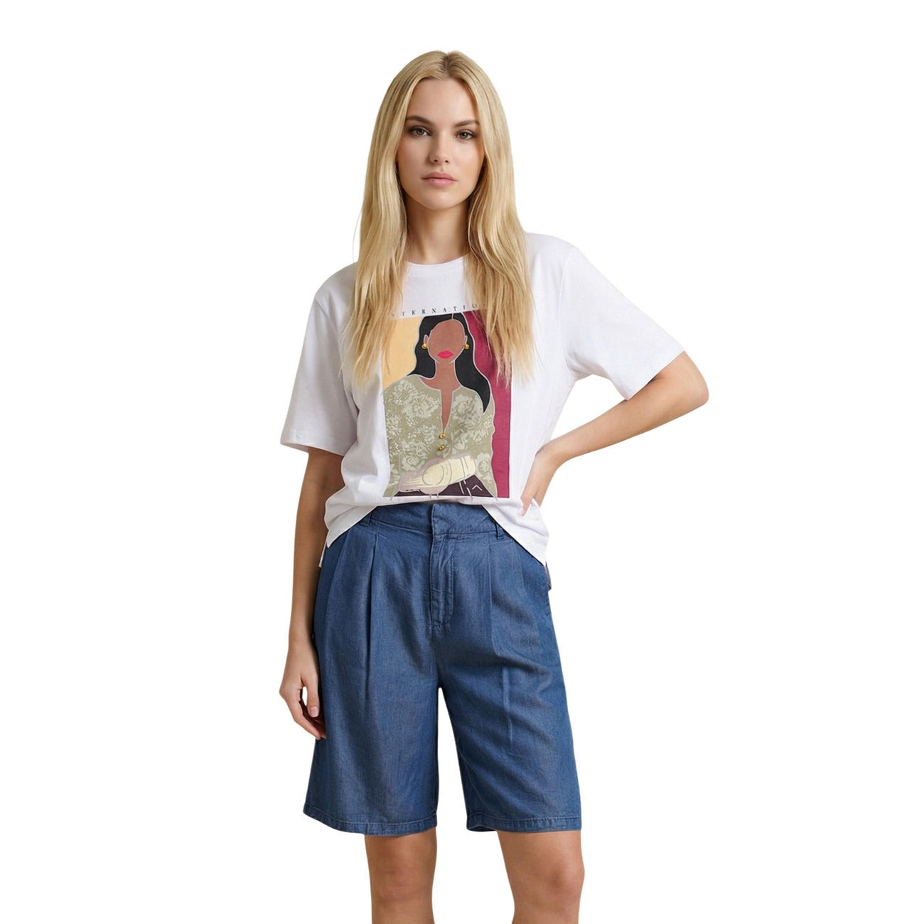 Only T-Shirt Damen Beige #2466789
