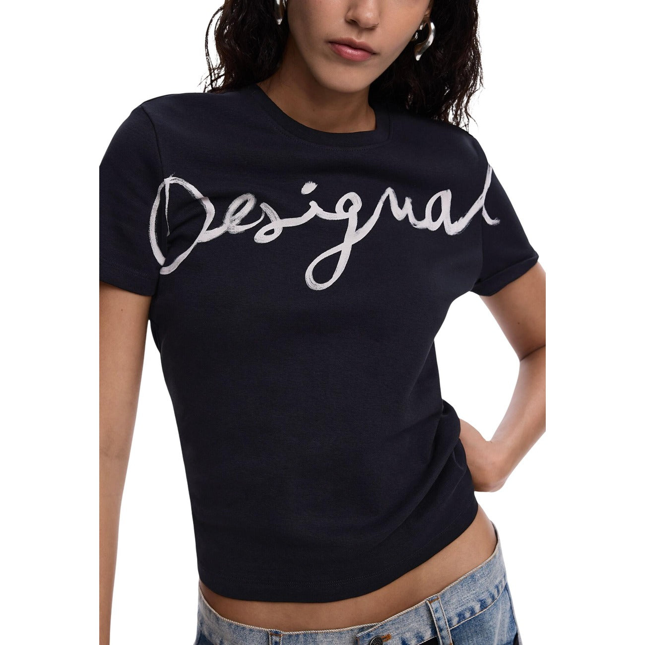 Desigual T-shirt Dames Zwart #2451093
