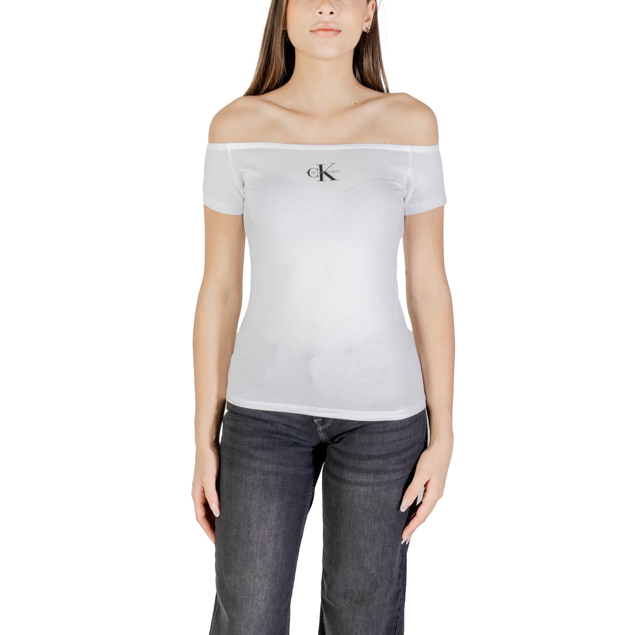 Calvin Klein Jeans T-shirt Dames Wit #2426158