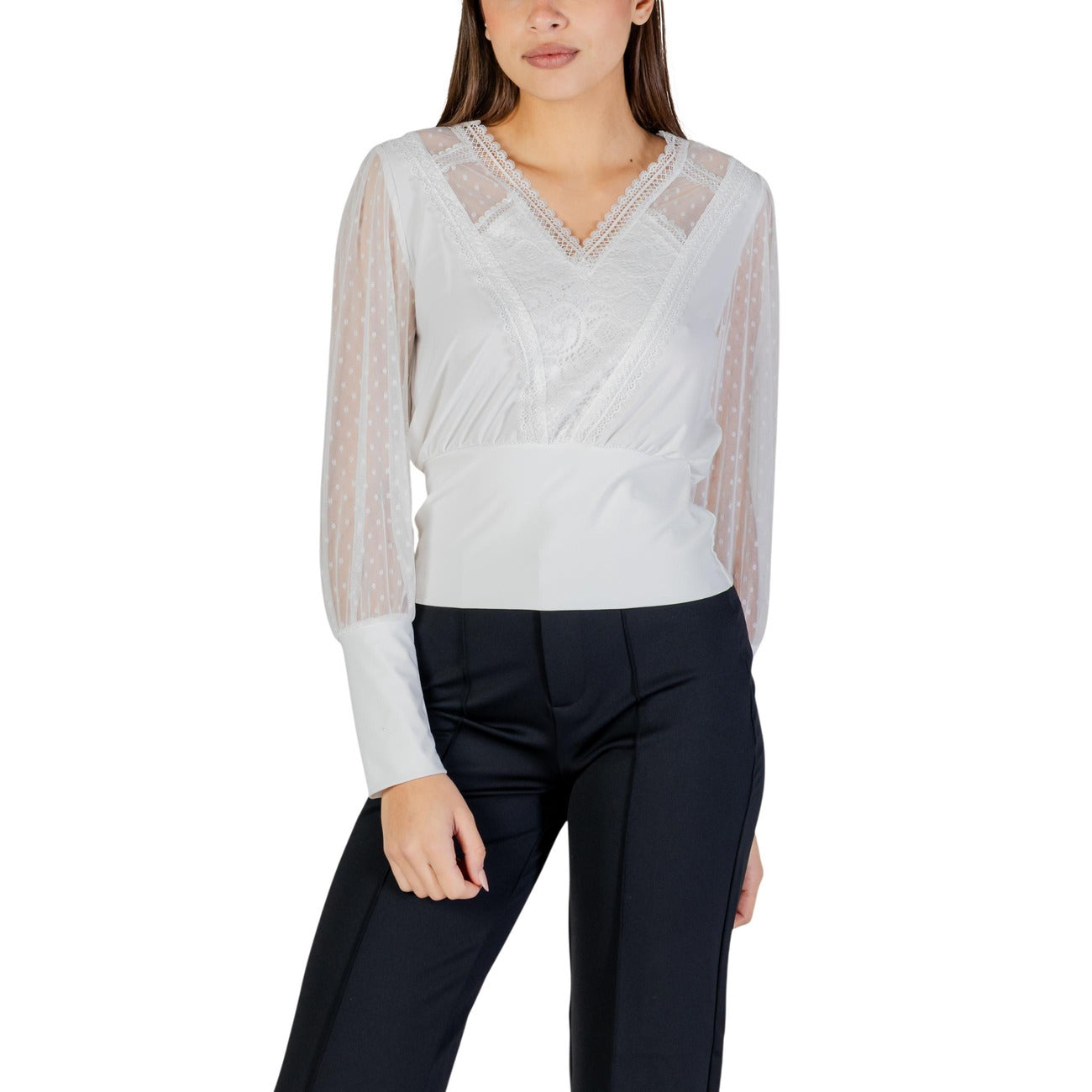 Morgan De Toi Bluse Damen Weiß