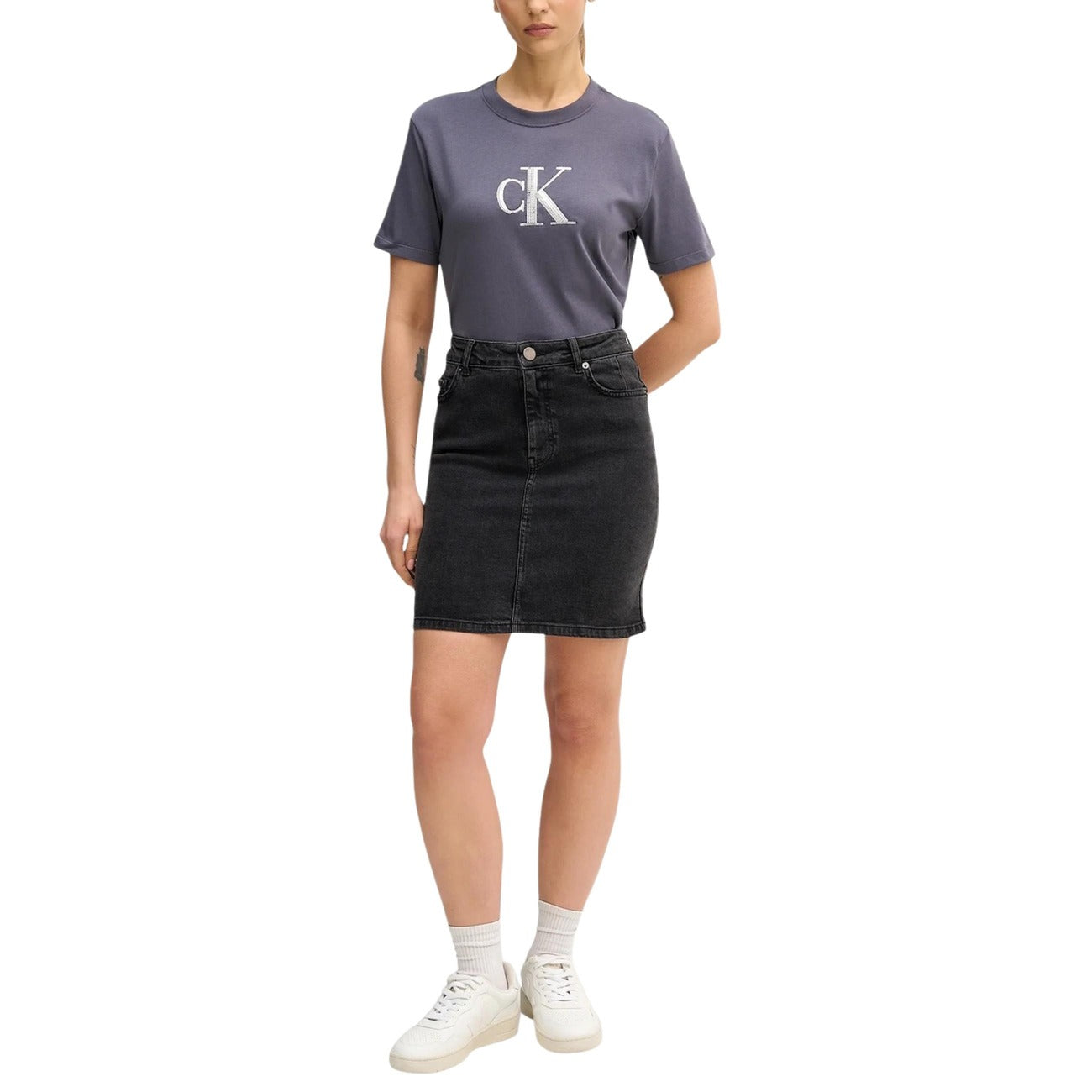 Calvin Klein Jeans T-shirt Women Grey #2451974