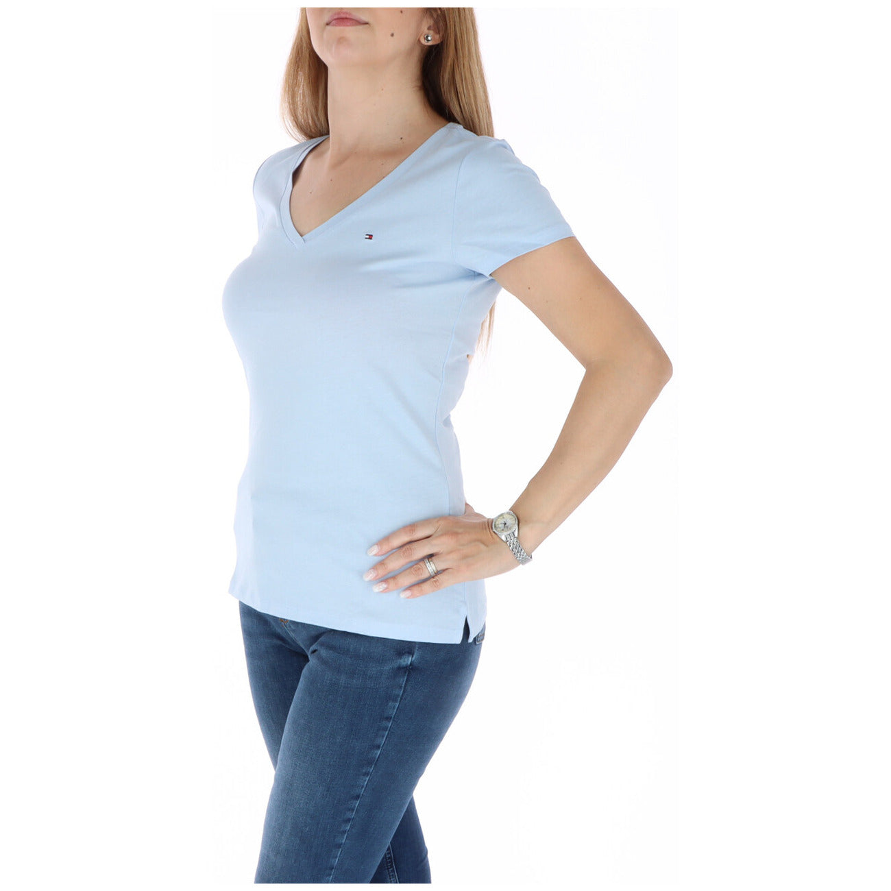 Tommy Hilfiger T-Shirt Damen Hellblau #376177