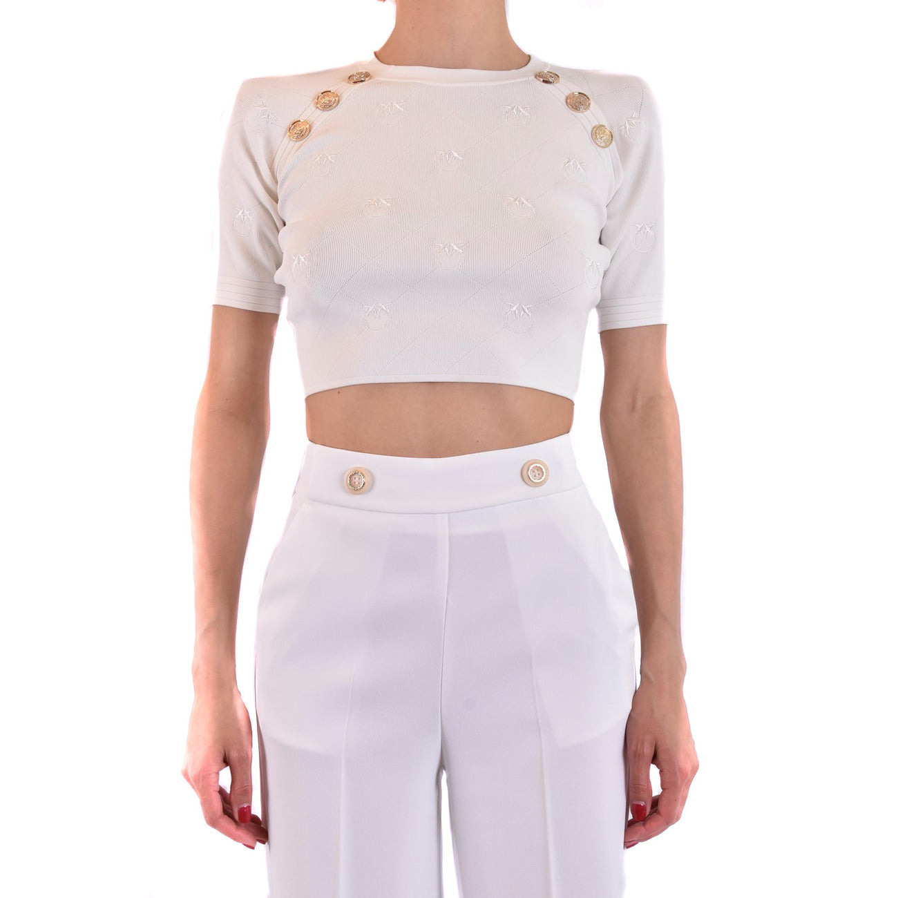 Pinko Strickmode Damen Weiß