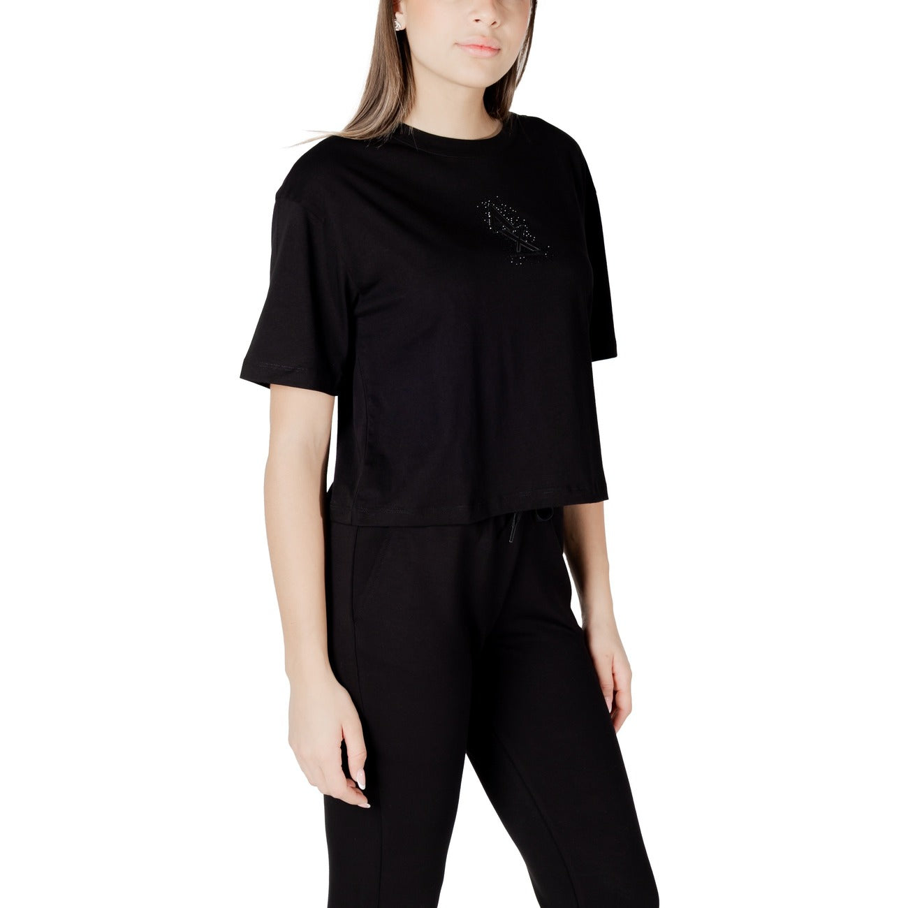 Armani Exchange T-shirt Dames Zwart #2418649