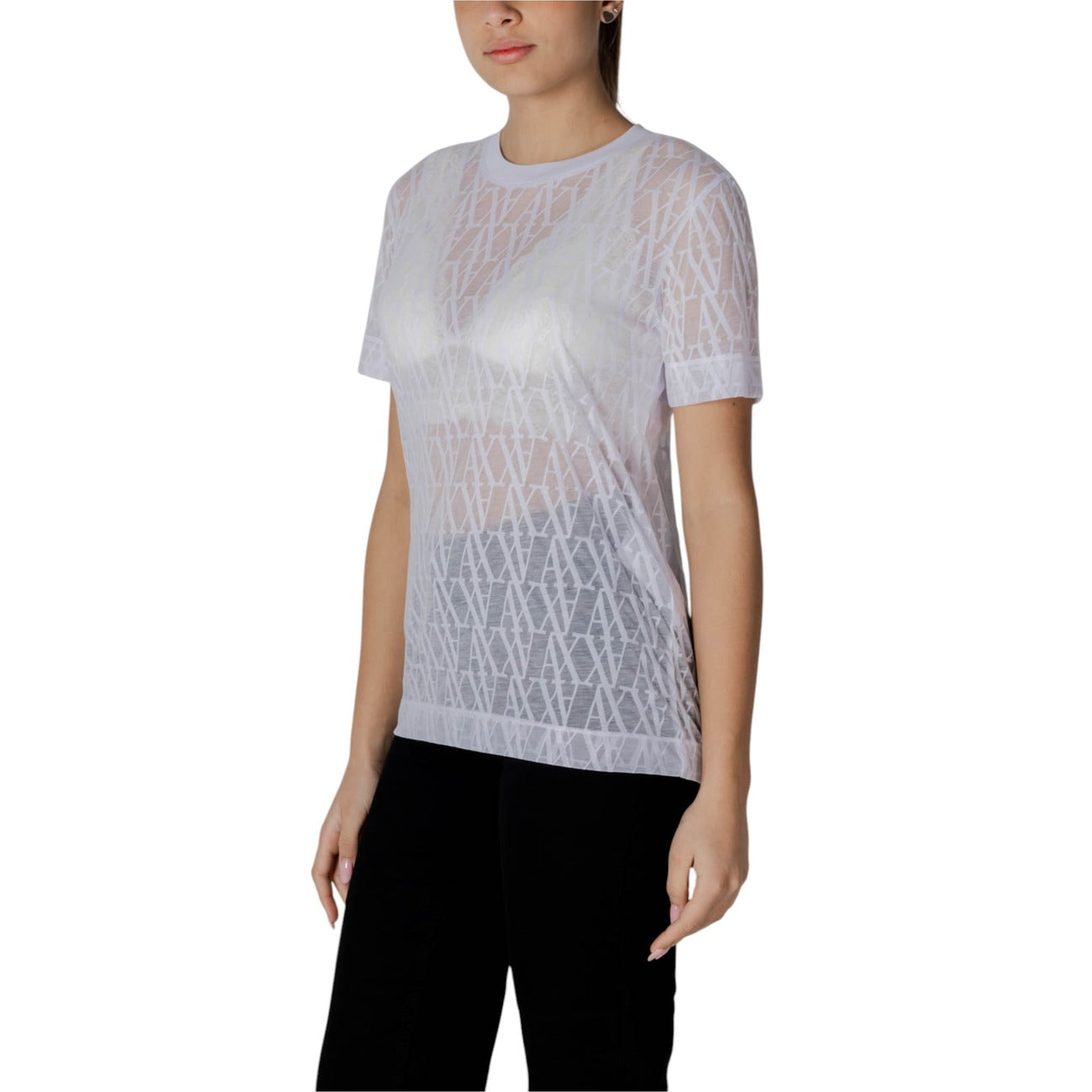 Armani Exchange T-shirt Dames Wit #2412644