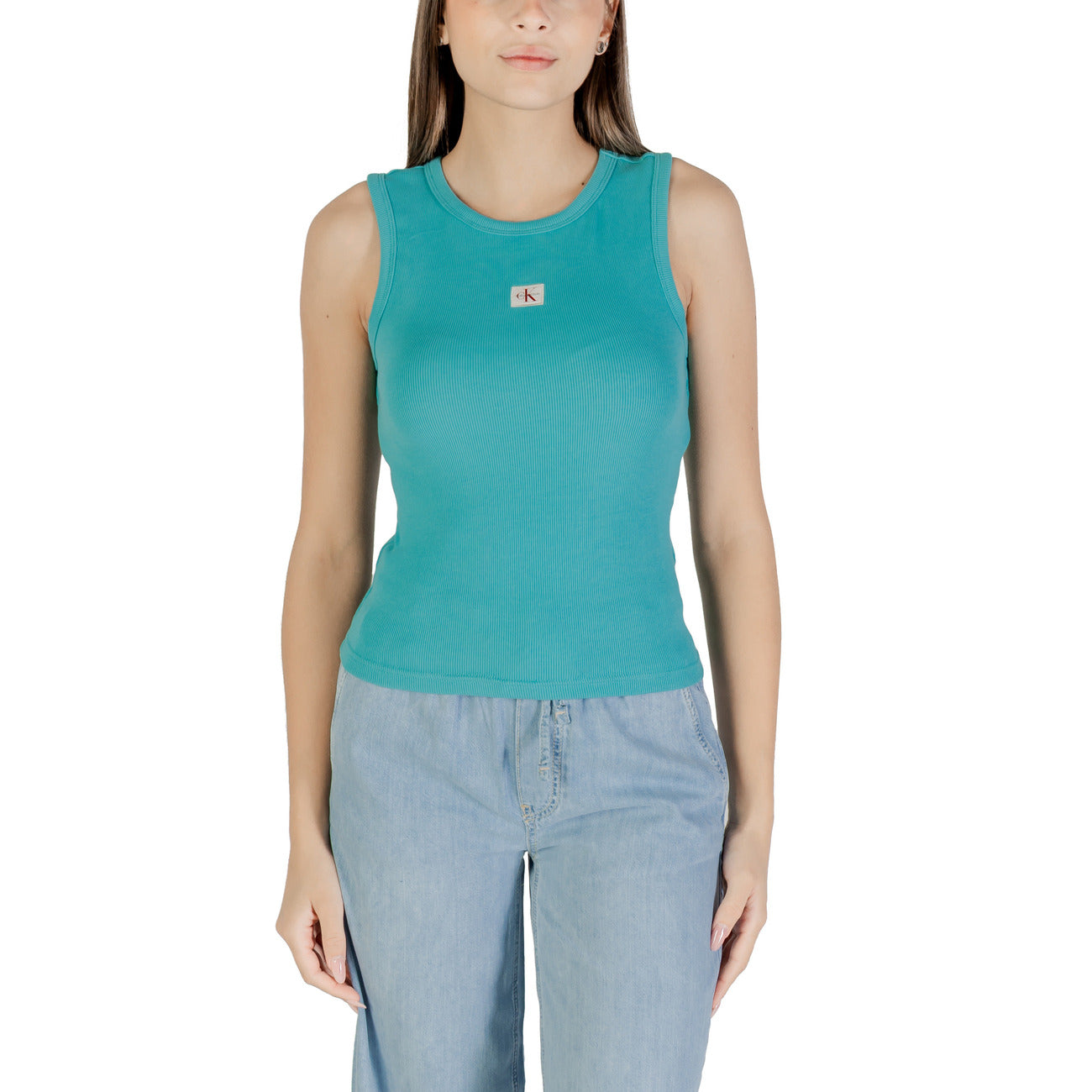 Calvin Klein Jeans Strickjacke Damen Hellblau