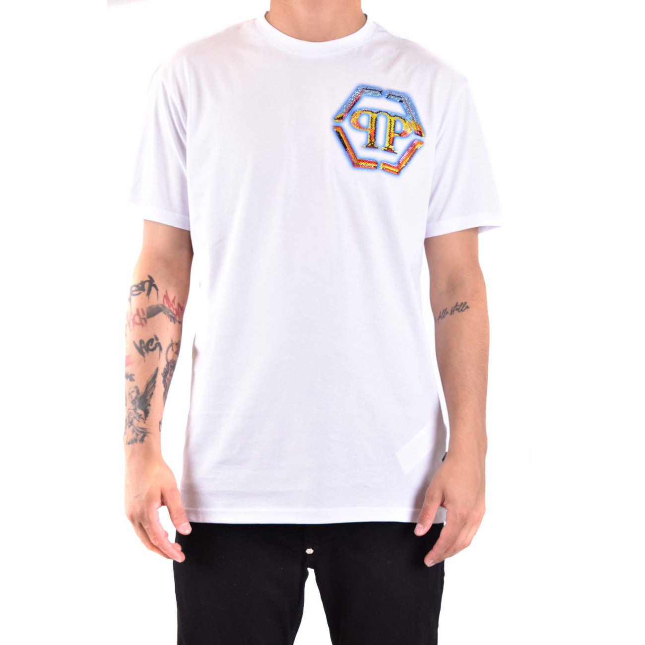 Philipp Plein T-shirt Heren Wit Wit #2430720