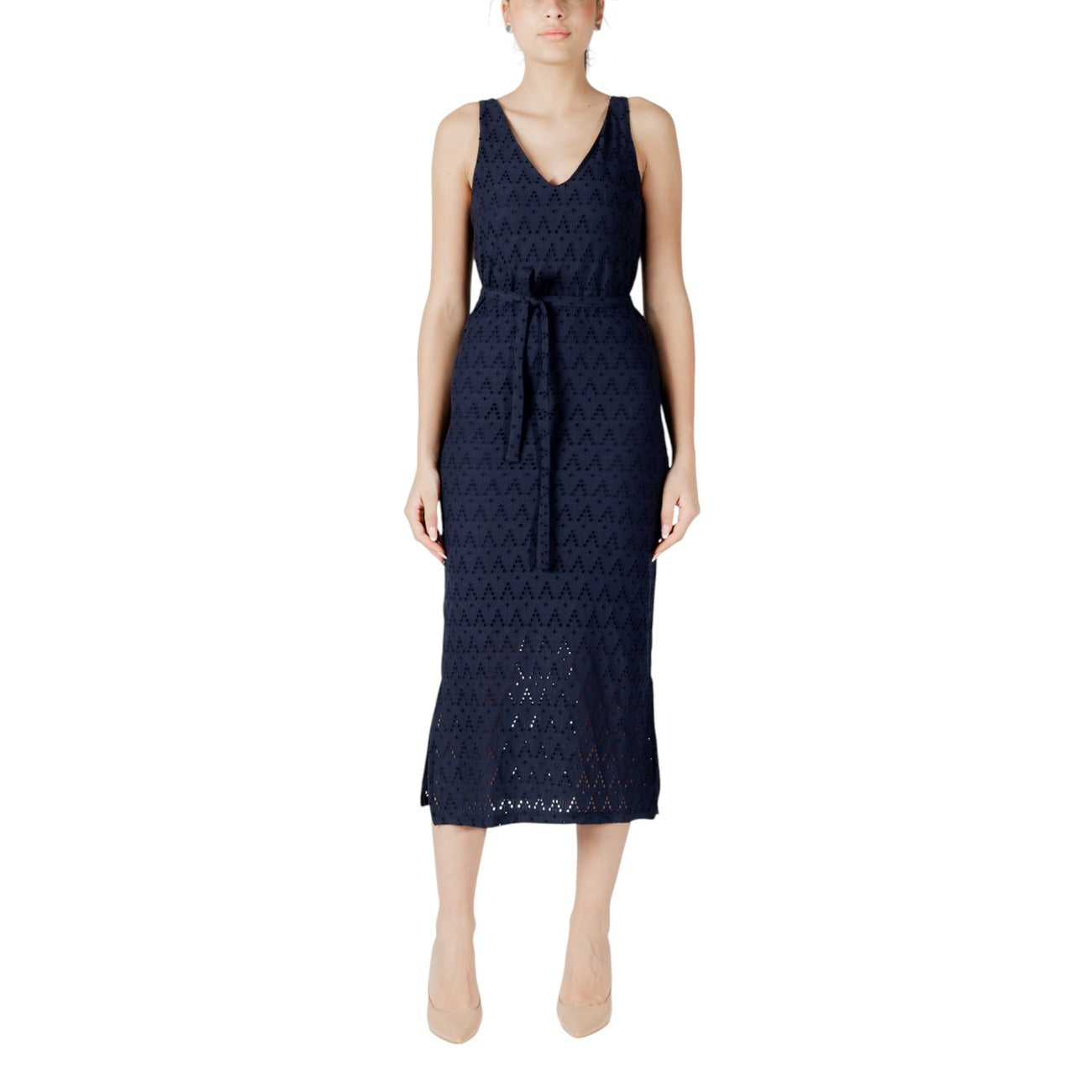 Vila Clothes Jurk Dames Beige