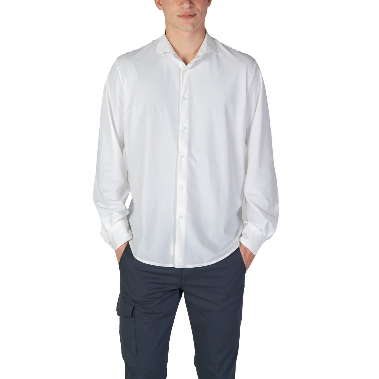 Fashion Brand Shirt Heren Wit