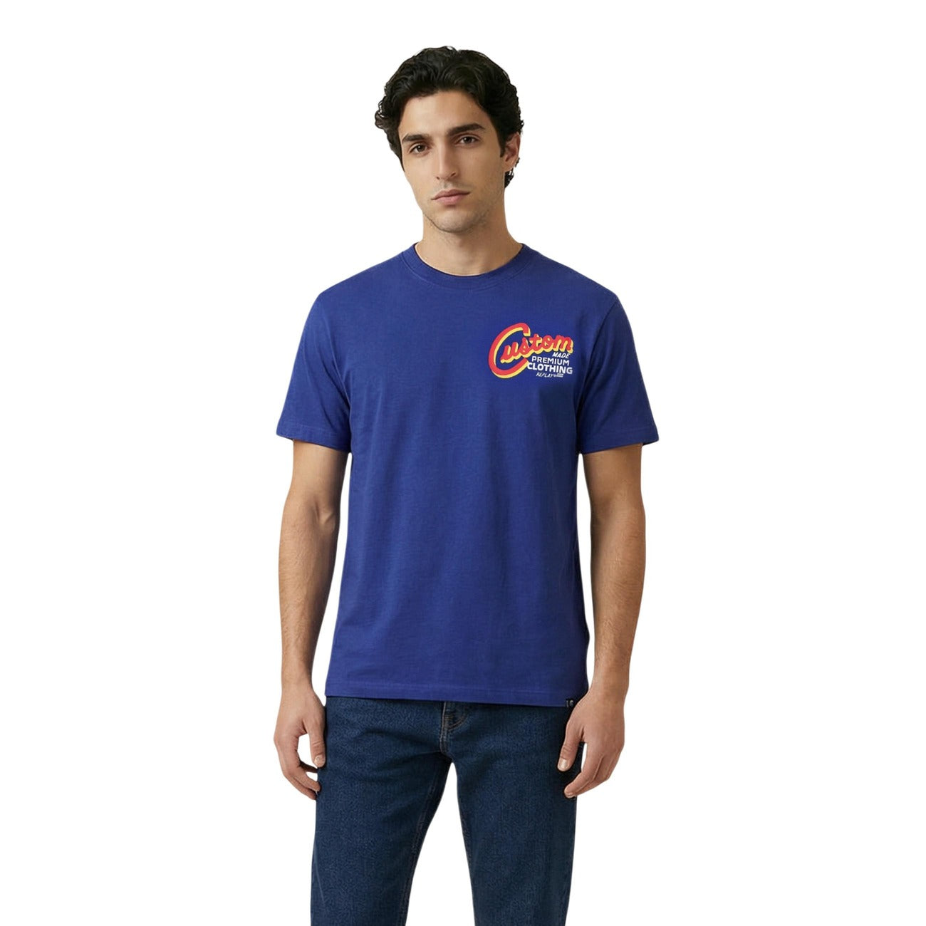 Replay T-Shirt Herren Blau