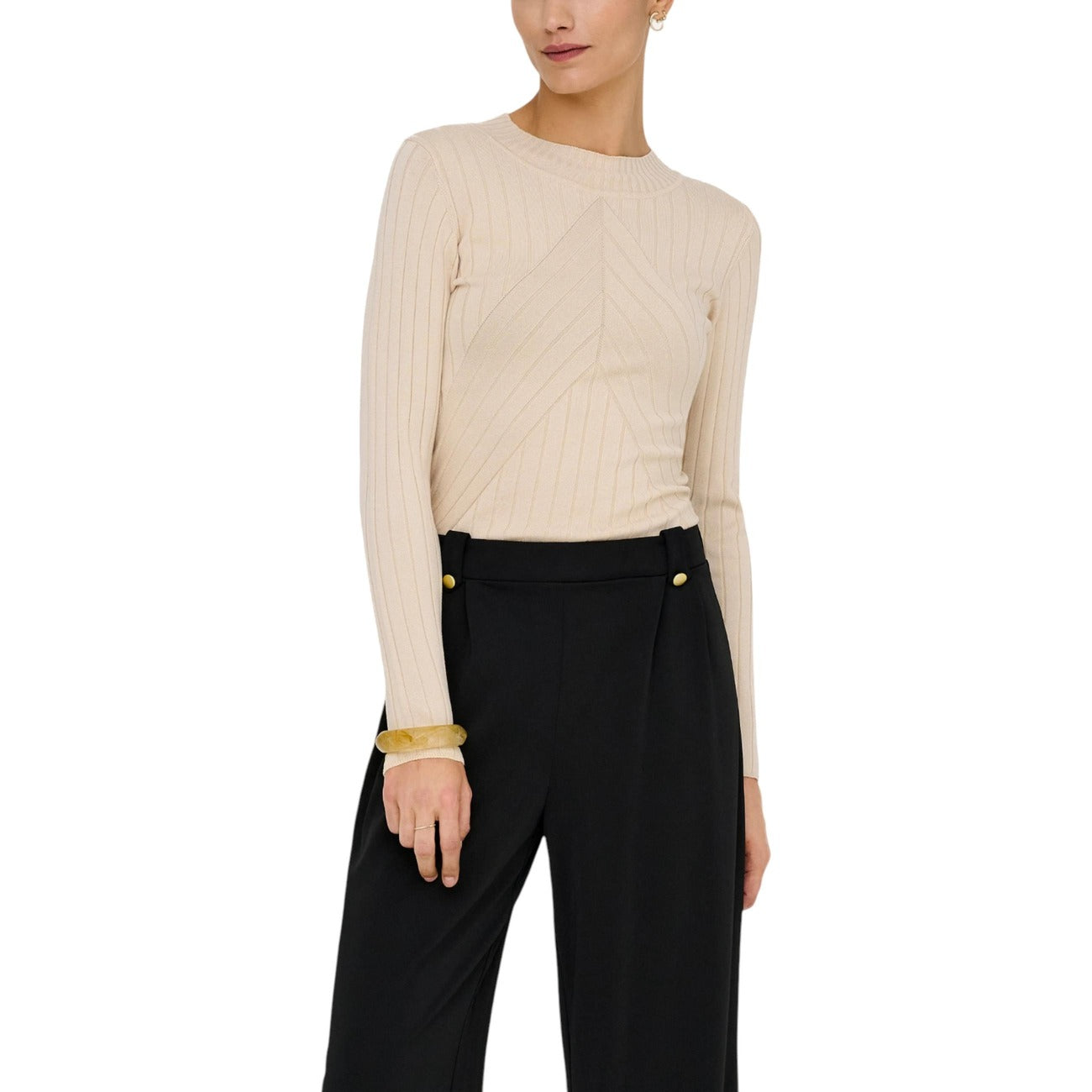 Jacqueline De Yong Strickmode Damen Beige #2434919