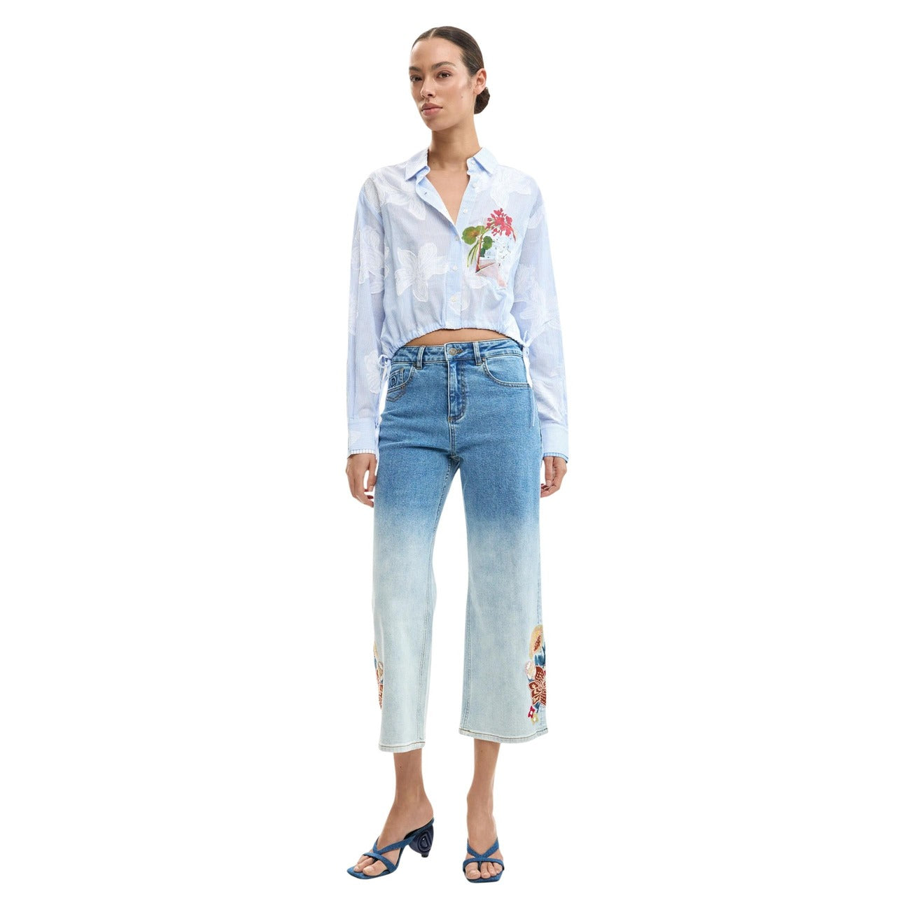Desigual Shirt Damen Hellblau