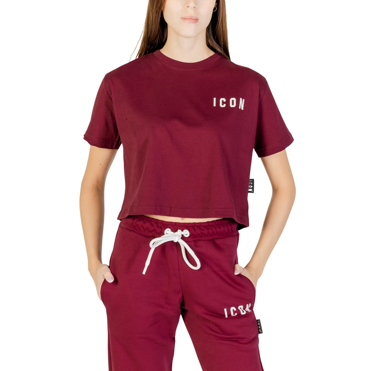 Icon T-shirt Dames Bordeaux