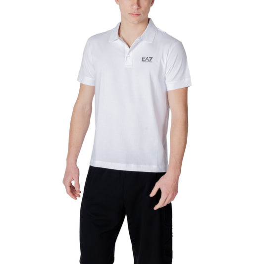 Ea7 Polo Top Herren Weiß