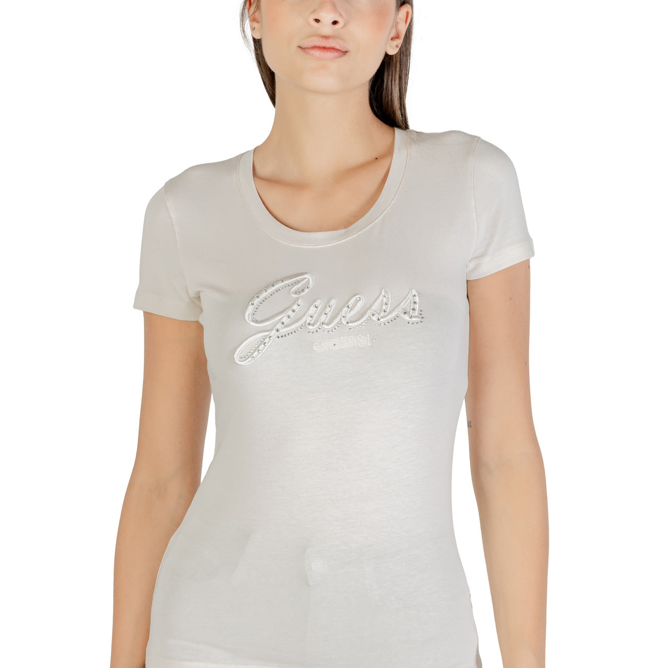 Guess T-shirt Dames Beige #2427116