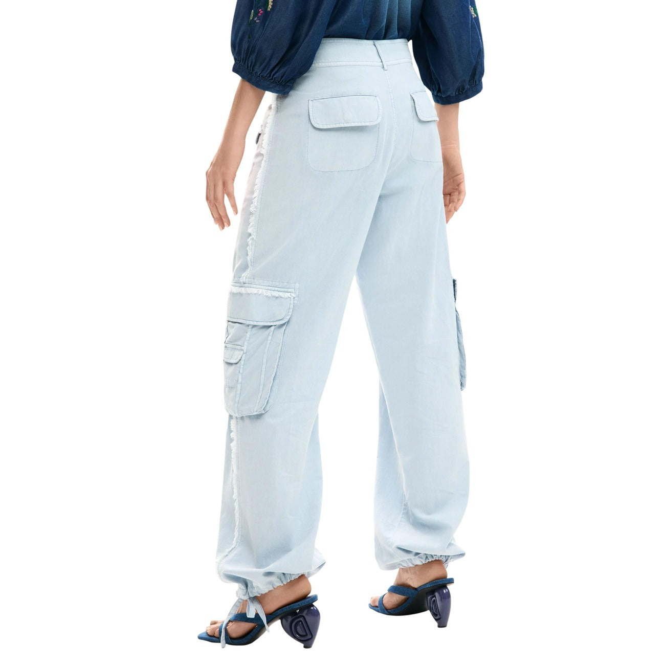 Desigual Hose Damen Hellblau