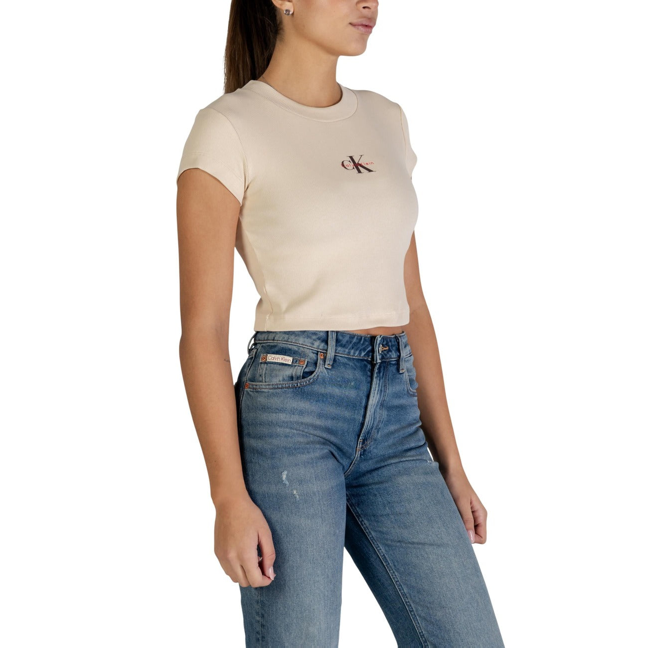 Calvin Klein Jeans T-Shirt Damen Beige