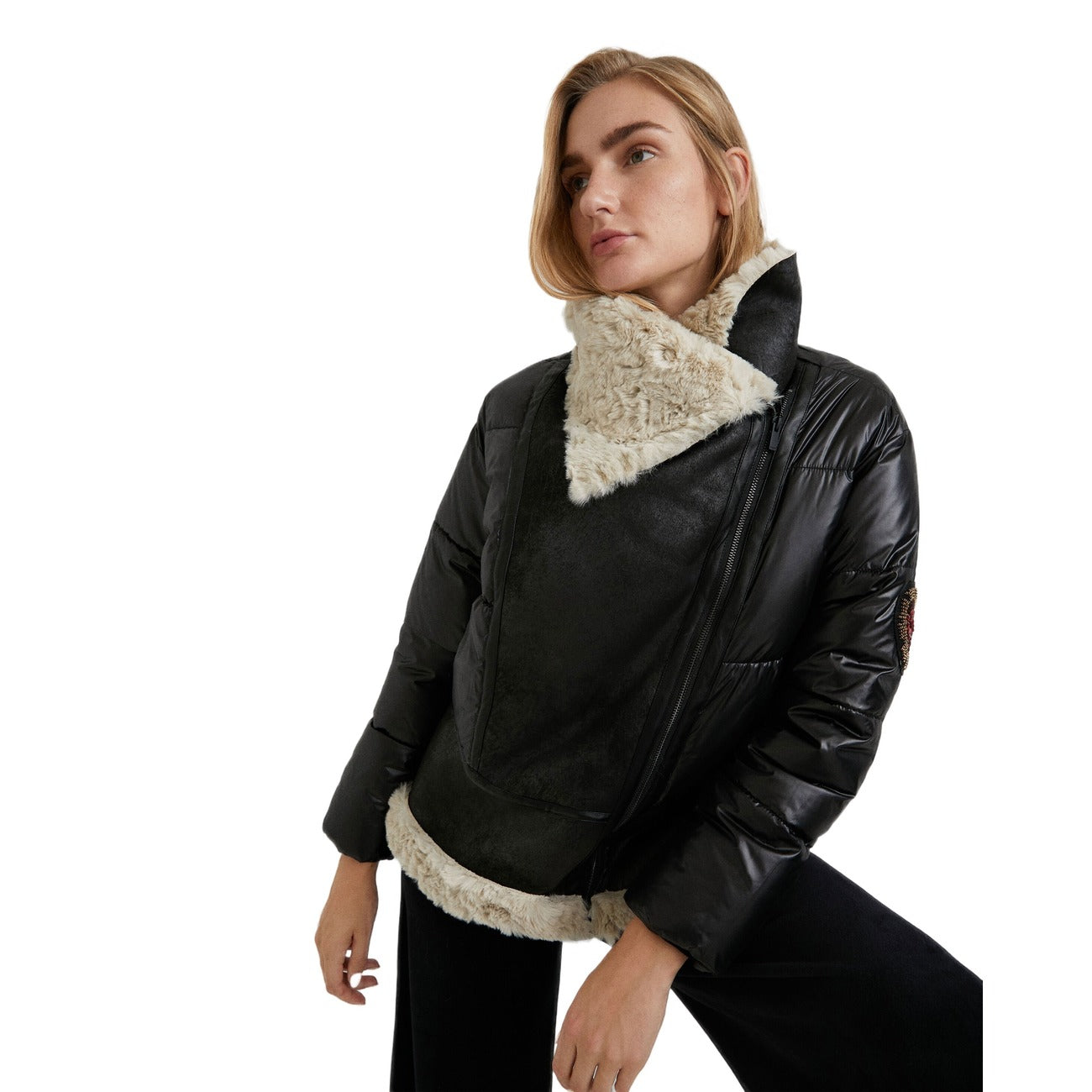 Desigual Windjack Dames Zwart