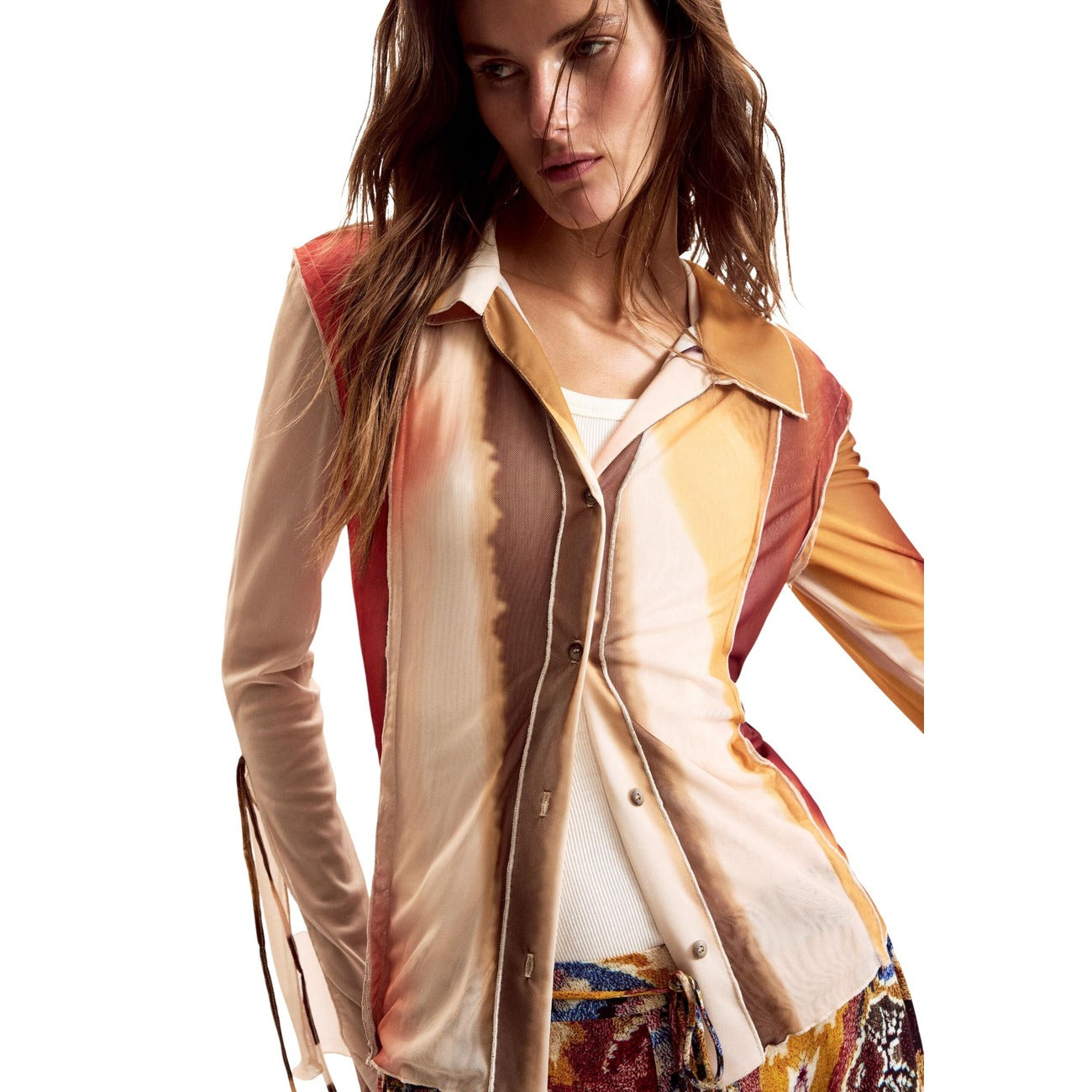 Desigual Shirt Damen Beige #2459809