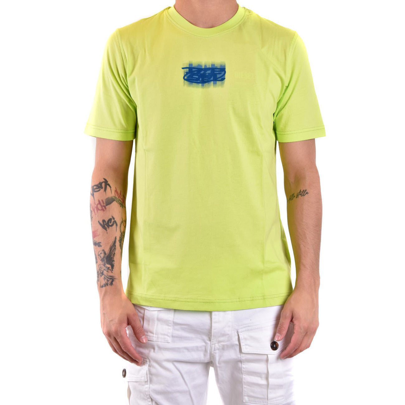 Diesel T-shirt Heren Geel