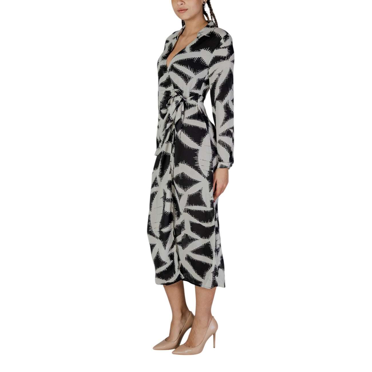 Jacqueline De Yong Jurk Dames Zwart #2361233