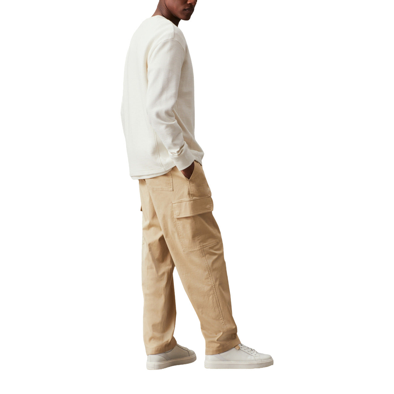 Calvin Klein Broek Heren Beige