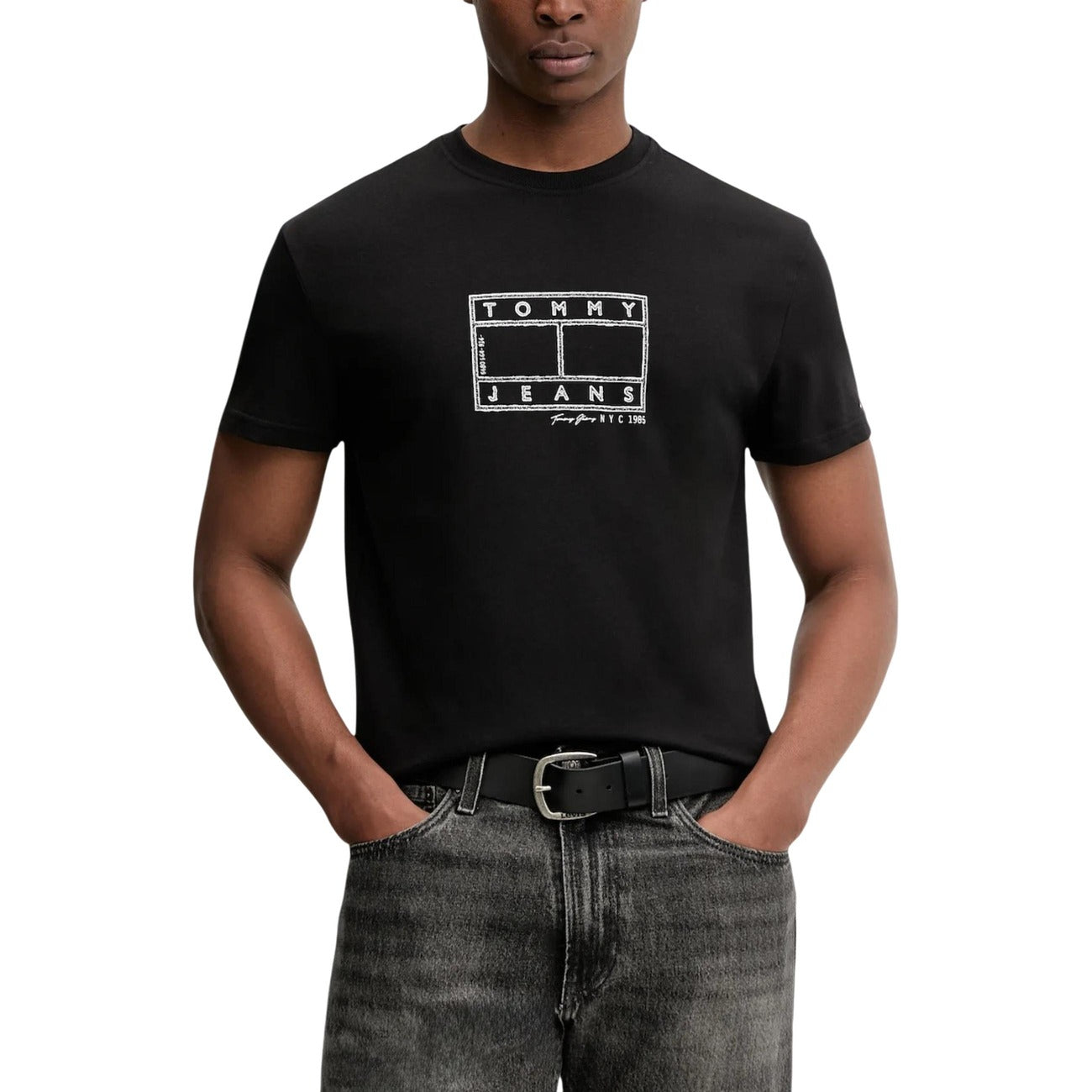 Tommy Hilfiger Jeans T-shirt Heren Zwart #2470305