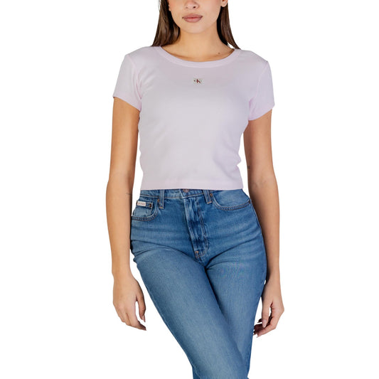 Calvin Klein Jeans T-shirt Dames Roze #2470648