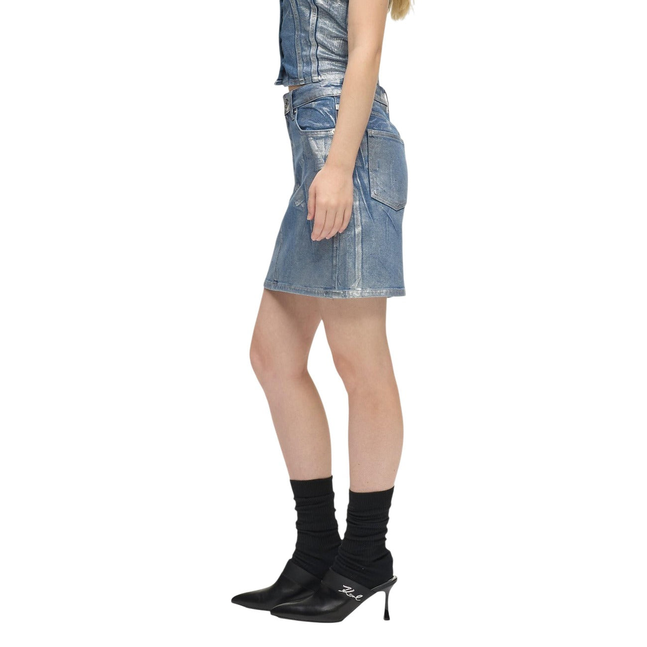 Karl Lagerfeld Jeans Rock Damen Hellblau