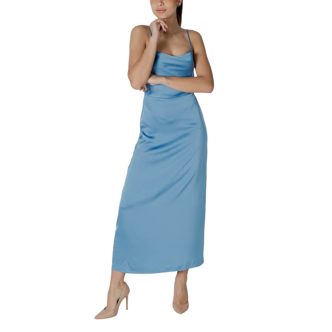 Vila Clothes Jurk Dames Turquoise