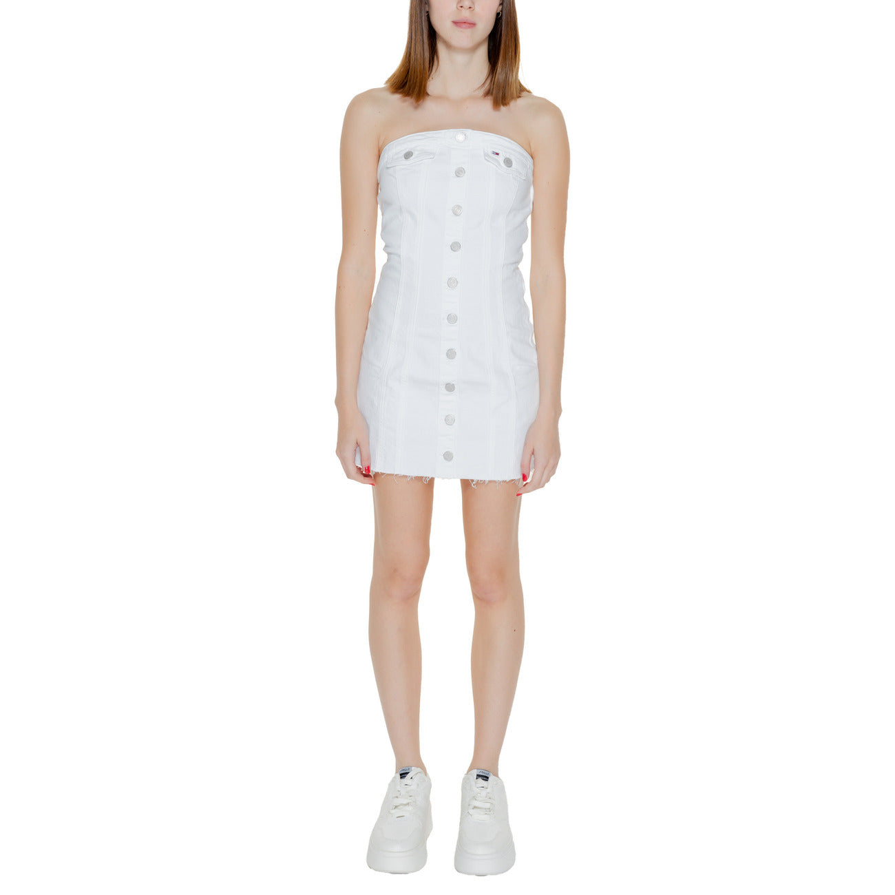 Tommy Hilfiger Jeans Jurk Dames Wit