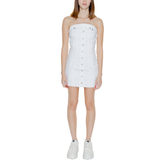 Tommy Hilfiger Jeans Jurk Dames Wit