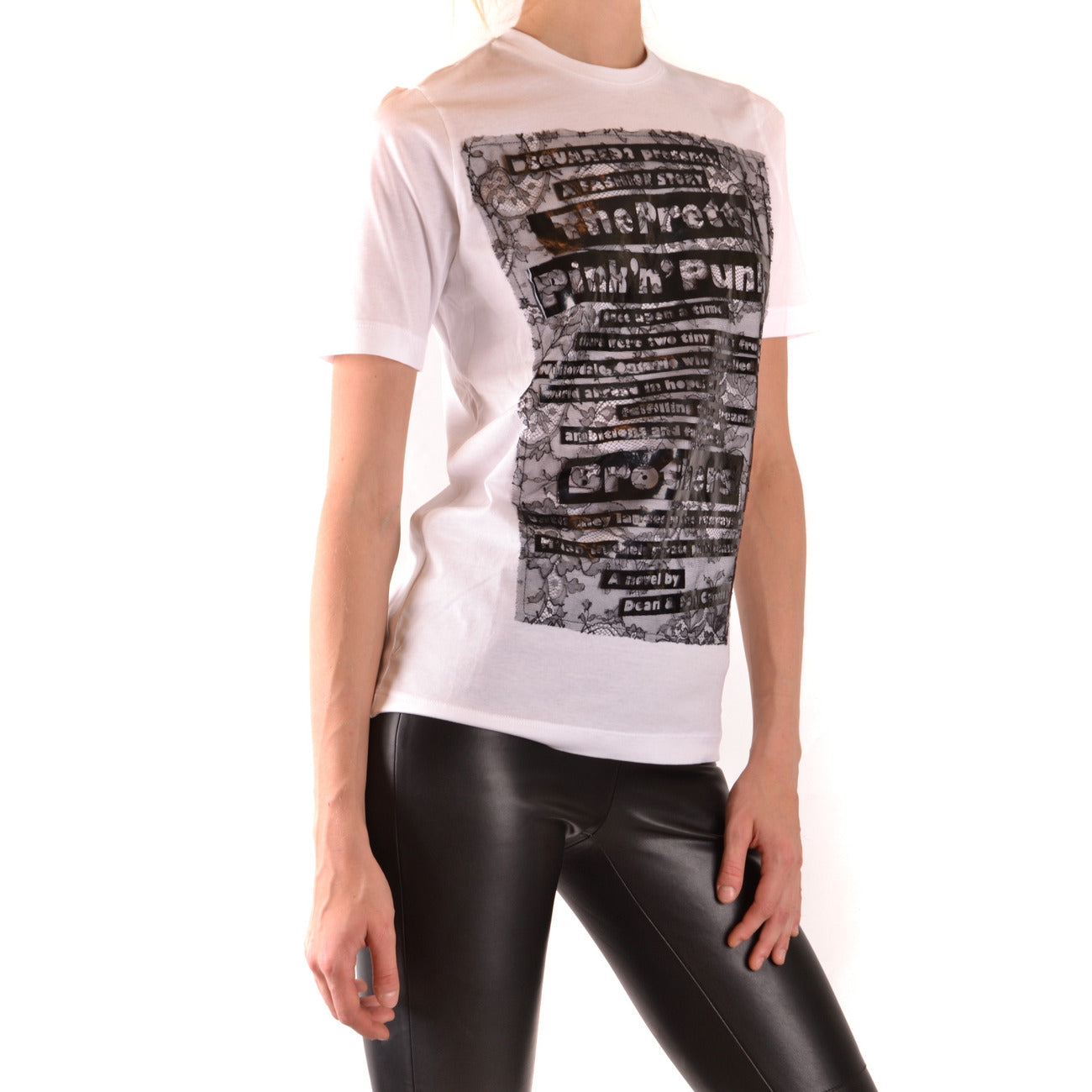 Dsquared T-shirt Dames Wit #2424465