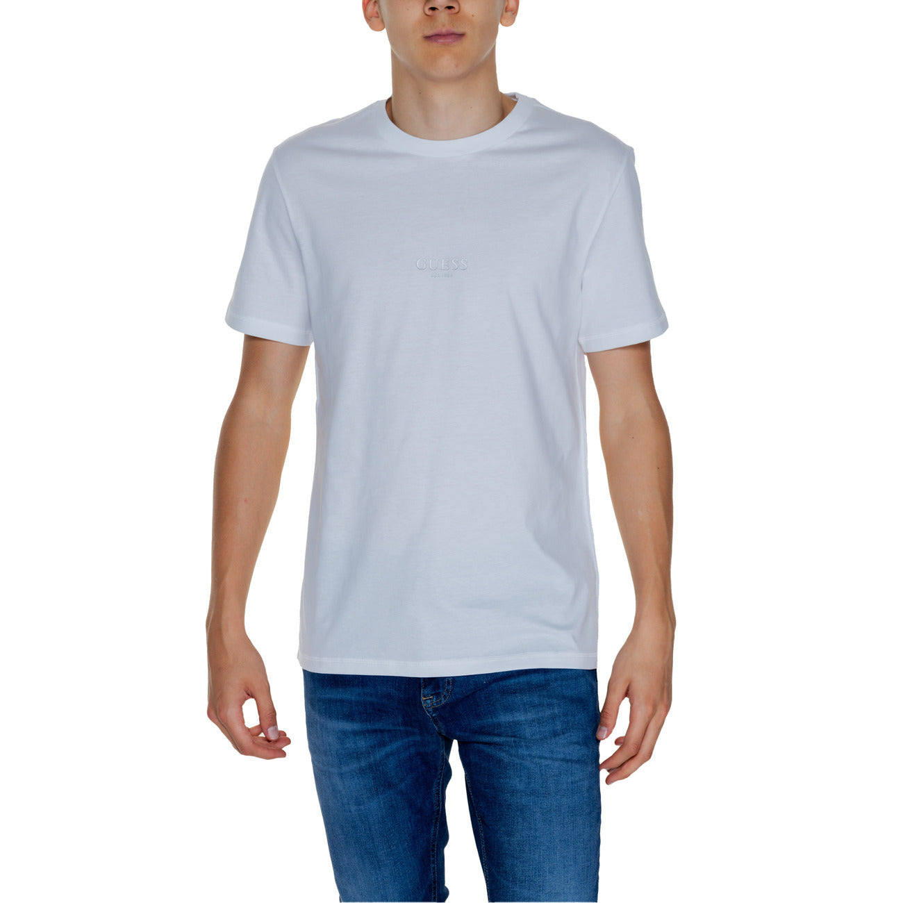 Guess T-shirt Heren Blauw #2292901