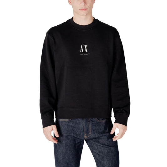 Armani Exchange Sweatshirt Heren Zwart #2410369