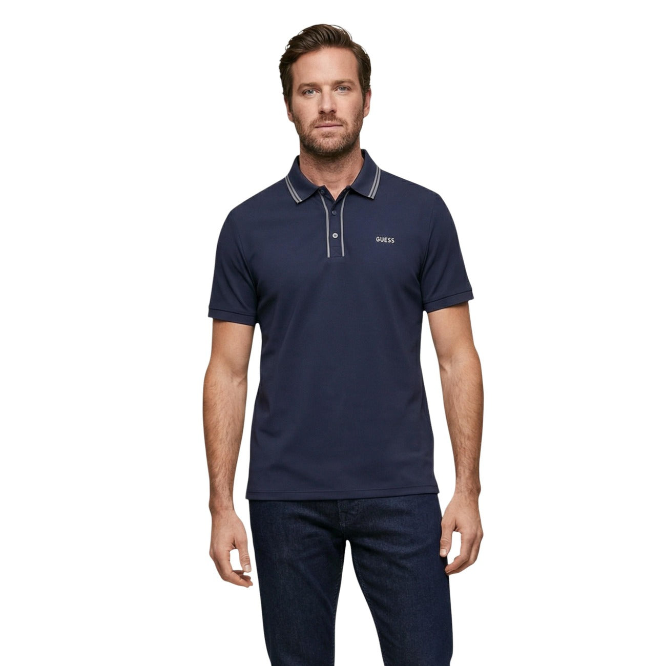Guess Polo Top Herren Blau