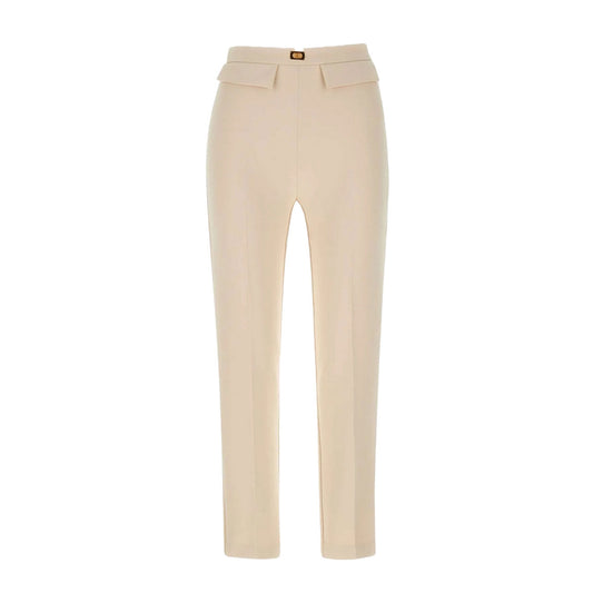 Elisabetta Franchi Broek Dames Beige #2444745