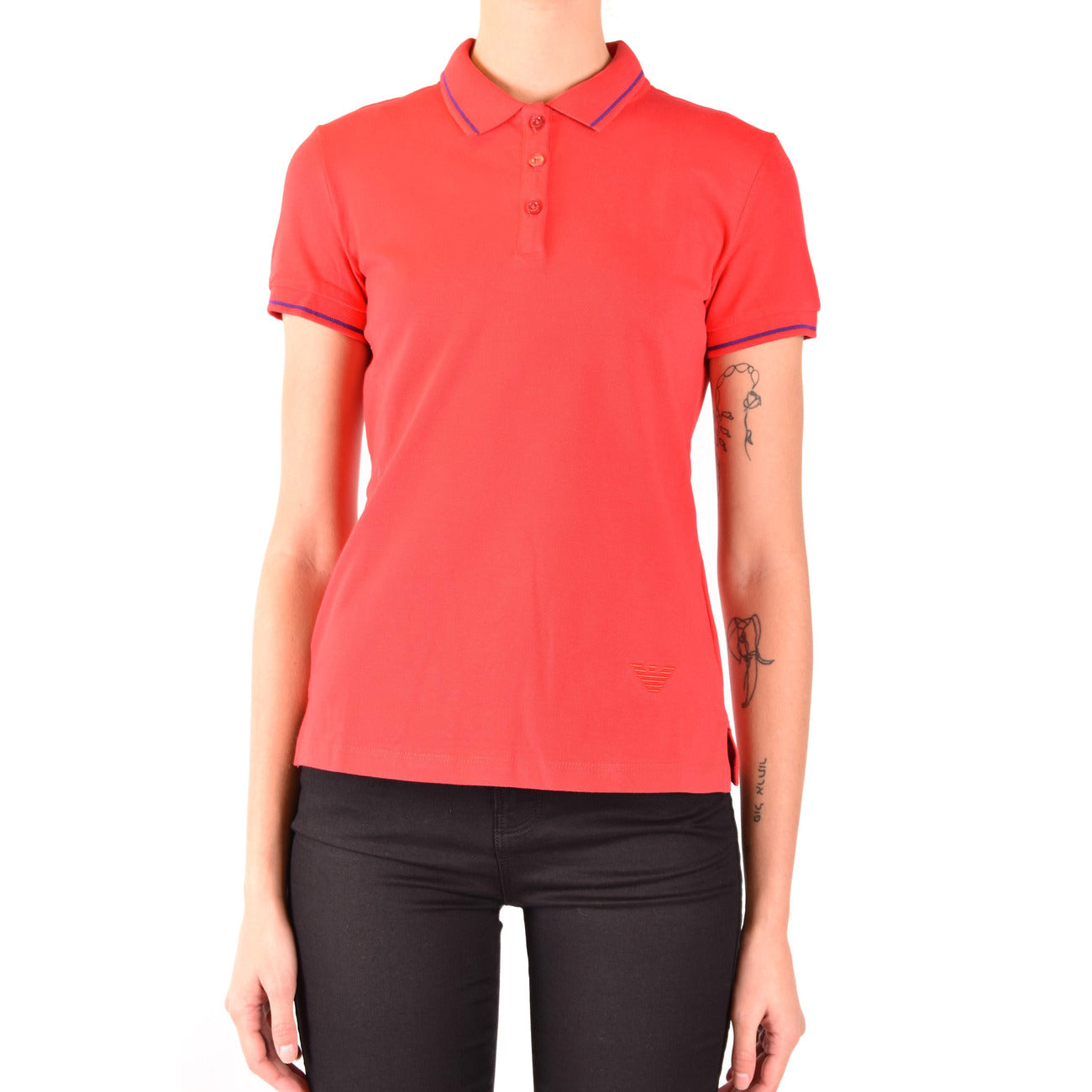 Emporio Armani Polo Top Dames Rood
