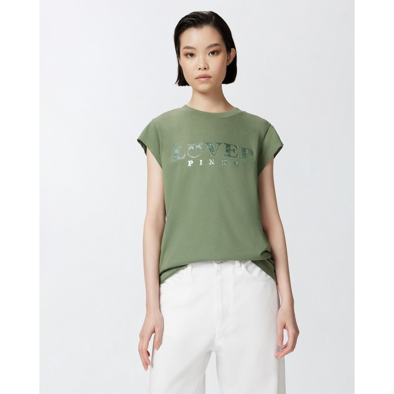 Pinko T-Shirt Damen Grün
