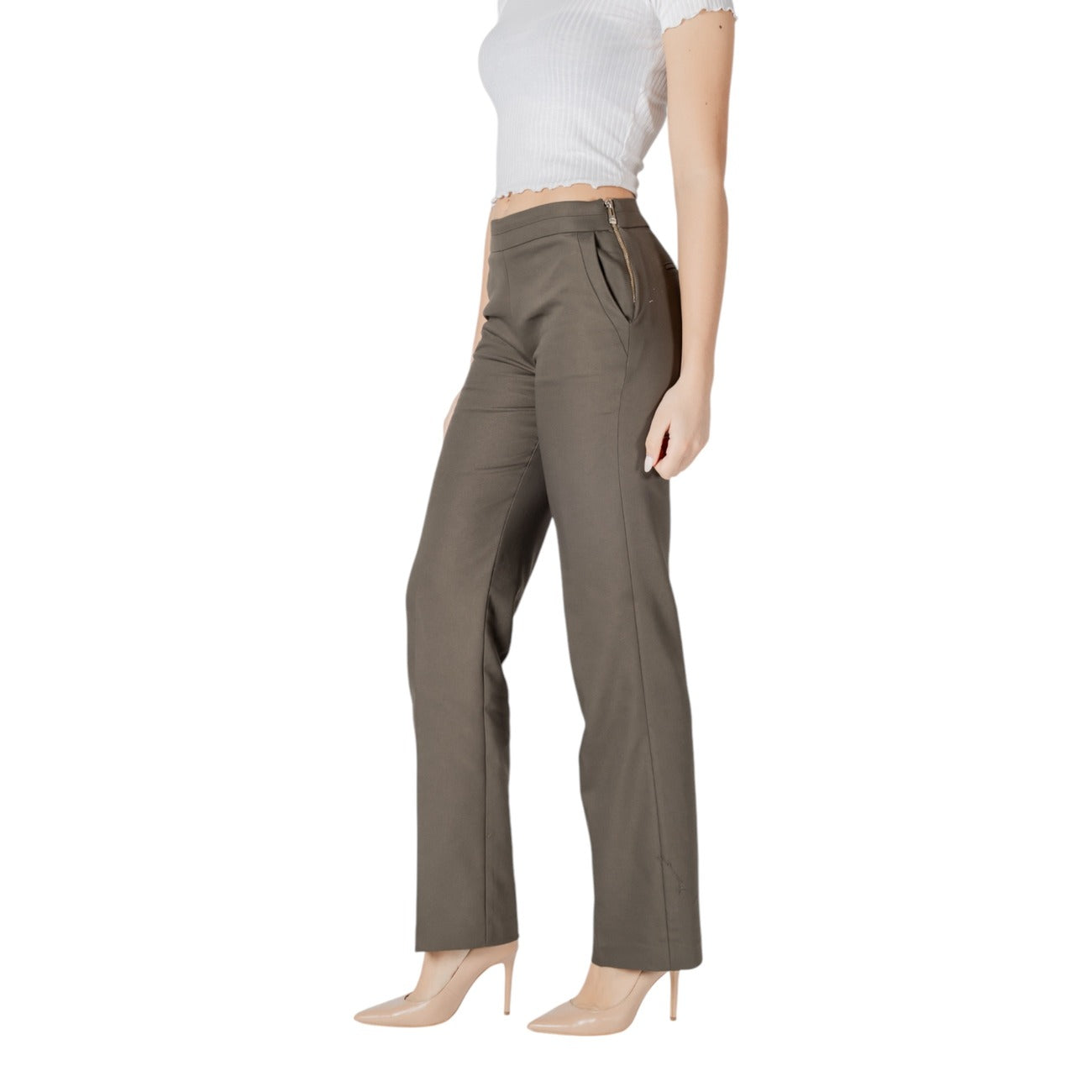 Morgan De Toi Broek Dames Groen #2415733