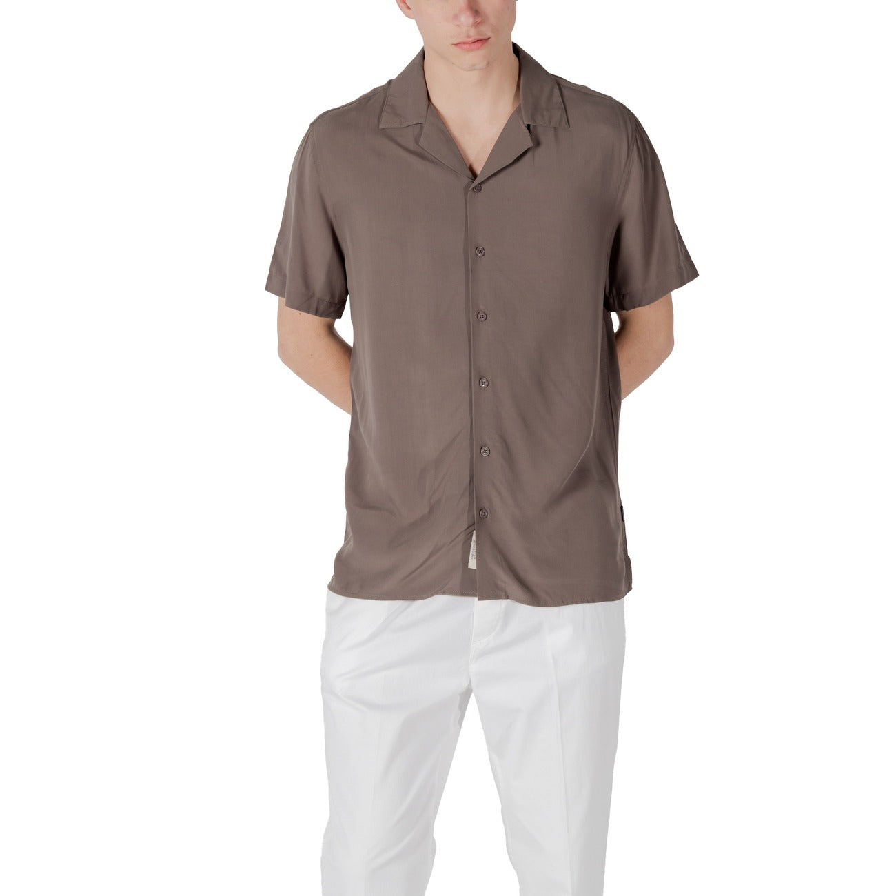 Gianni Lupo Shirt Heren Bruin