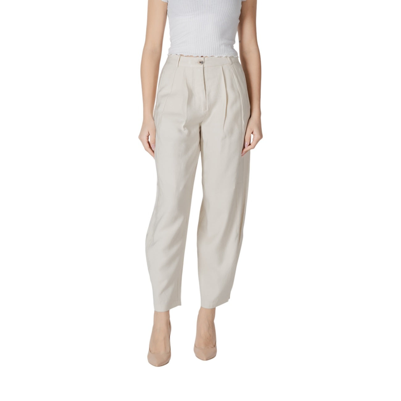 Vila Clothes Hose Damen Weiß