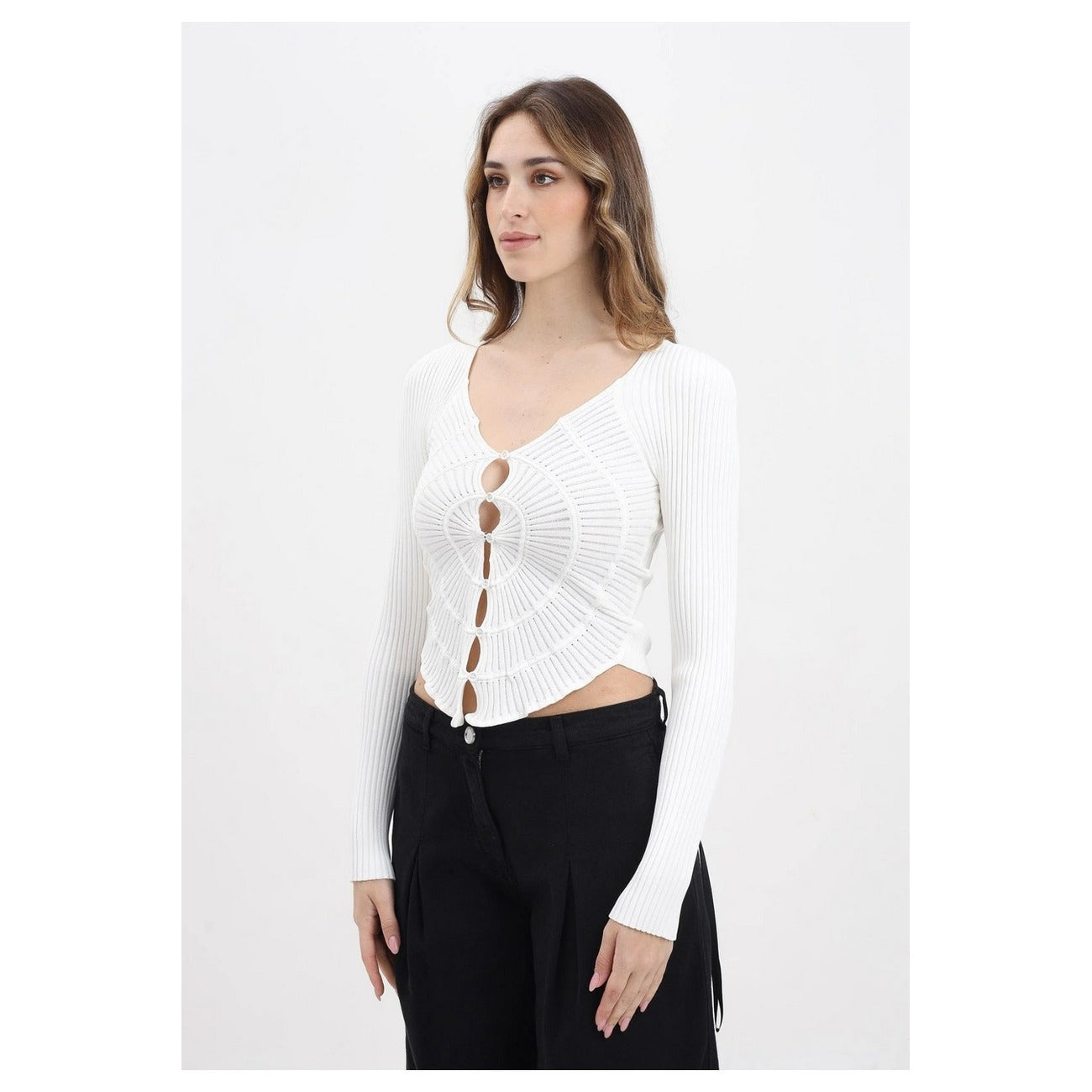 Pinko Cardigan Damen Weiß