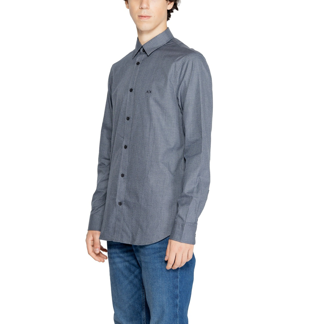 Armani Exchange Shirt Heren Blauw #2335324